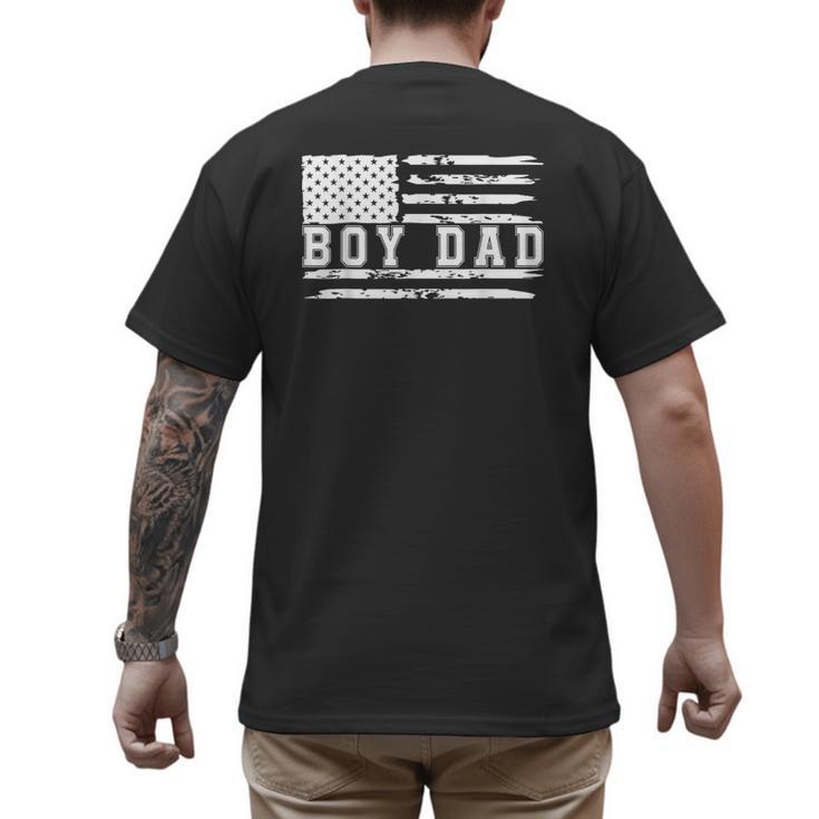 Proud Dad Of Boy Father Of Boys For Dad Xmas Fathers Day Men's Back Print T-Shirt