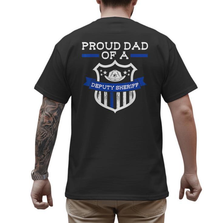 Proud Dad Of a Deputy Sheriff Deputy Sheriff Men's Back Print T-Shirt