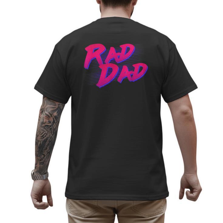 Rad Dad Retro Men's Back Print T-Shirt