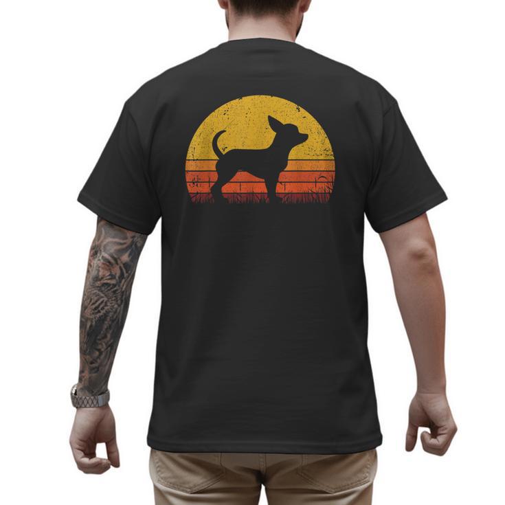 Retro Chihuahua Men Women Dog Mom Dad Chihuahua Men's Back Print T-Shirt