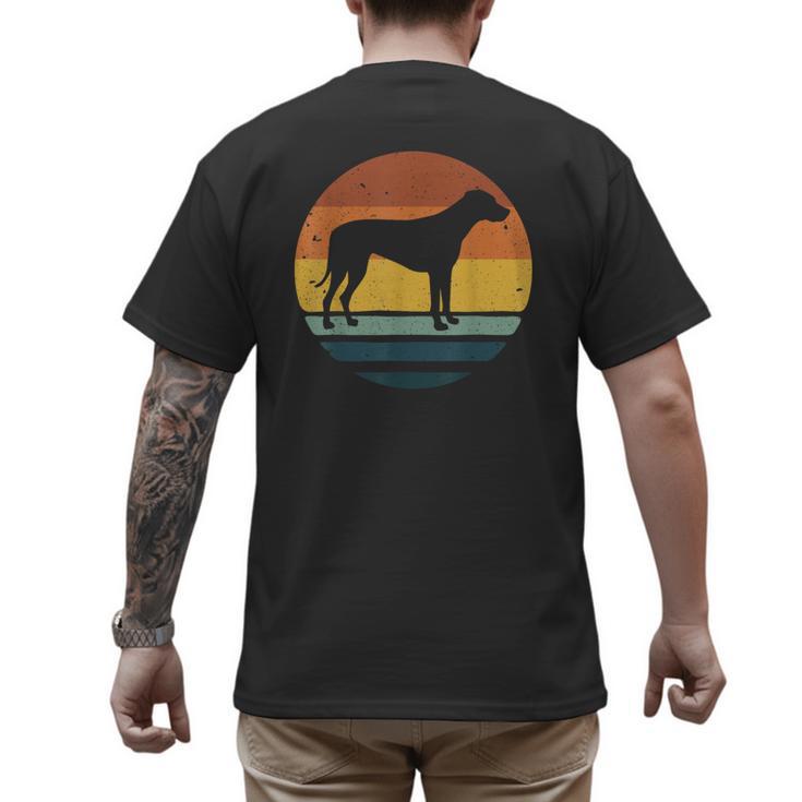 Rhodesian Ridgeback Vintage Retro Dog Mom Dad Men's Back Print T-Shirt