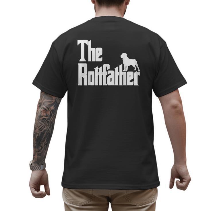 The RottFather Rottweiler Dad Shirt Men Men's Back Print T-Shirt