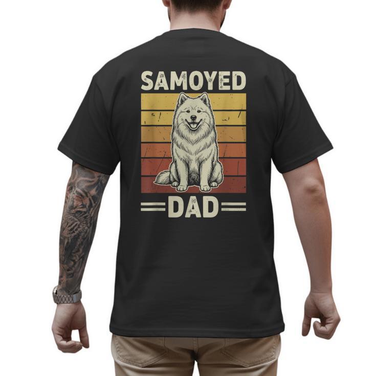 Samoyed Dad Men's Back Print T-Shirt
