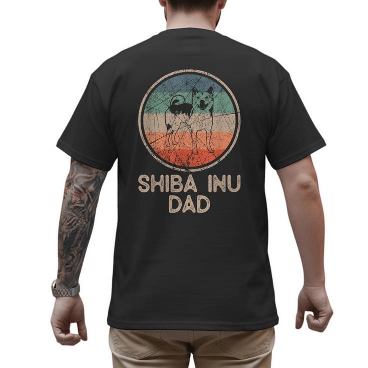Shiba Inu Dog Vintage Shiba Inu Dad Men Women Men's Back Print T-Shirt