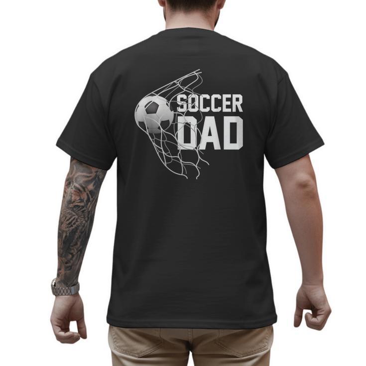 Soccer DAD Football Futbol Parents Goal Men's Back Print T-Shirt