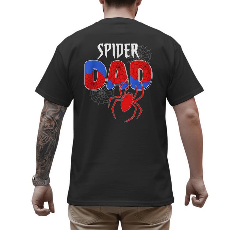 Spiders Dad Matching Family Birthday Father's Day Men's Back Print T-Shirt