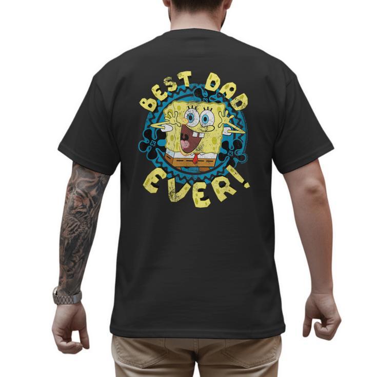 Spongebob Squarepants Father's Day Best Dad Ever Men's Back Print T-Shirt