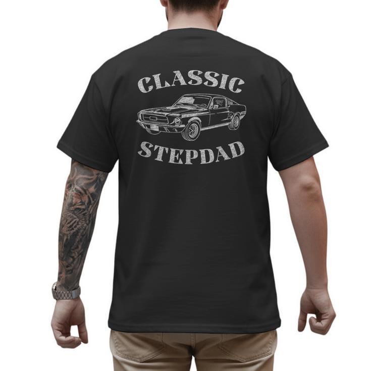 Stepdad Classic Car Graphic Men's Back Print T-Shirt