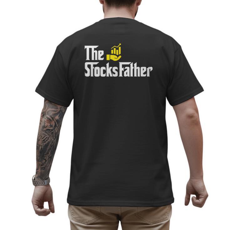 The Stocks Father Trader Dad Men's Back Print T-Shirt