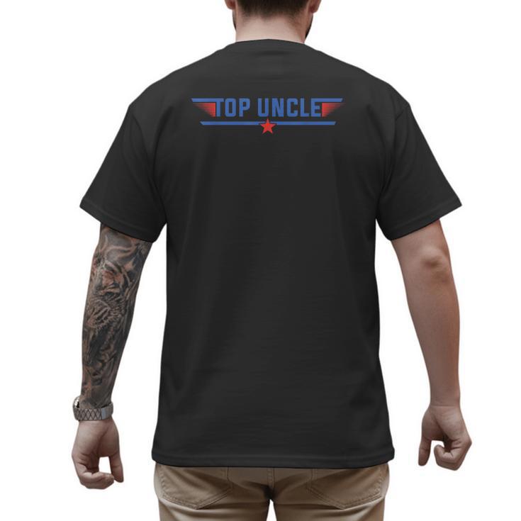 Top Uncle Favorite Best Brother Dad Relatives Niece Nephew Men's Back Print T-Shirt