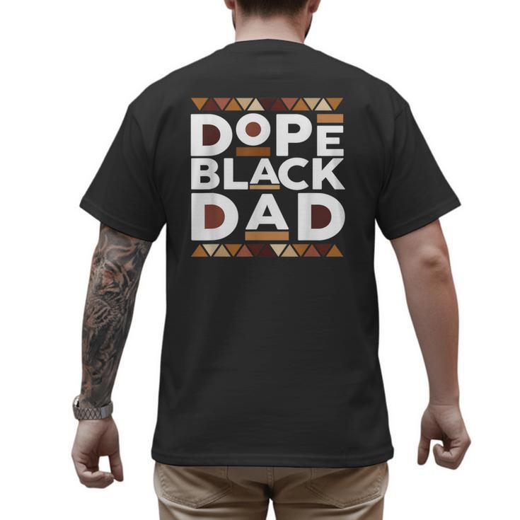 History Month Family Matching Melanin Dope Black Dad Men's Back Print T-Shirt History Month Family Matching Melanin Dope Black Dad Men's Back Print T-Shirt