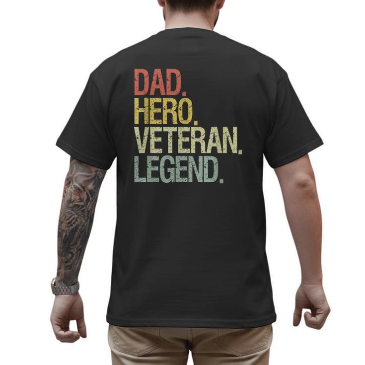 Veteran Dad Men's Back Print T-Shirt