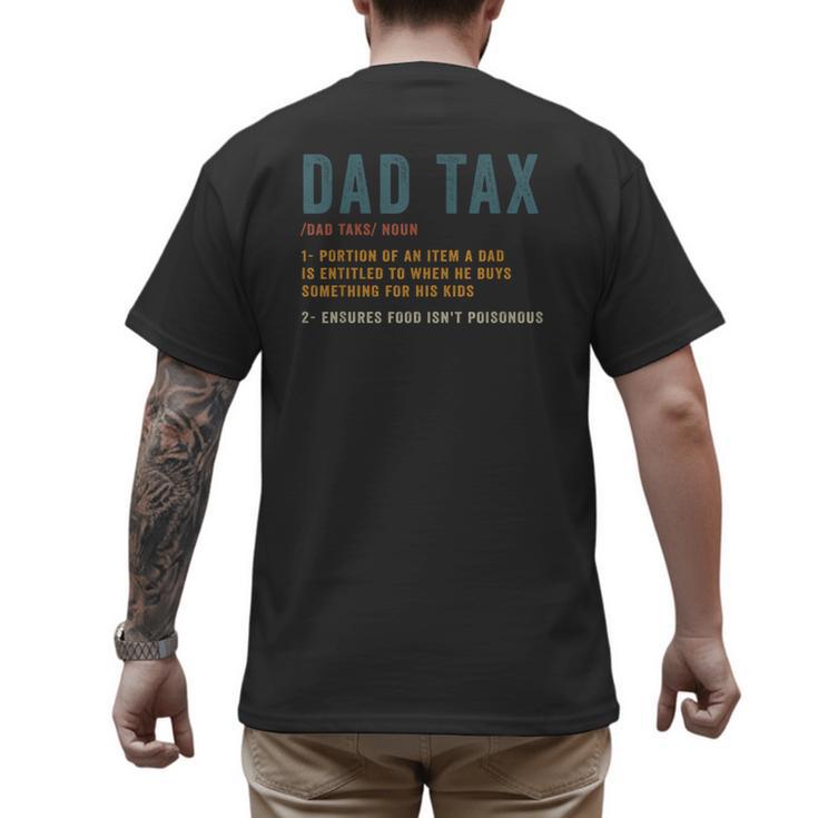 Vintage Dad Tax Definition Men Father's Day Men's Back Print T-Shirt