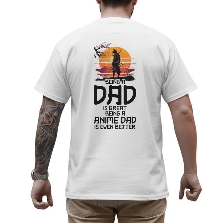 Anime Dad Jokes Father's Day Anamae Otaku Manga Japan Men's Back Print T-Shirt