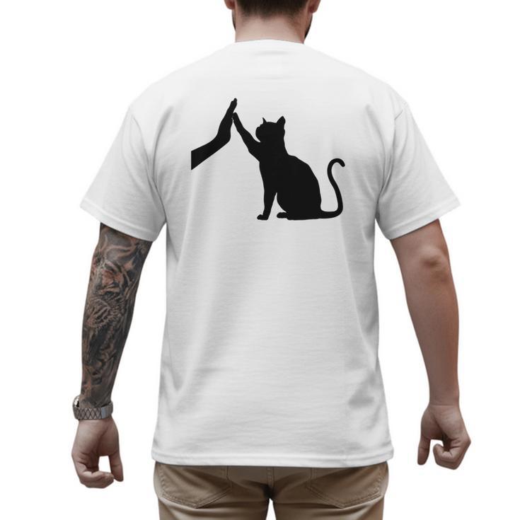 Cat Lover Cat Mom Cat Dad Men Women & Kids Cute Cat Men's Back Print T-Shirt