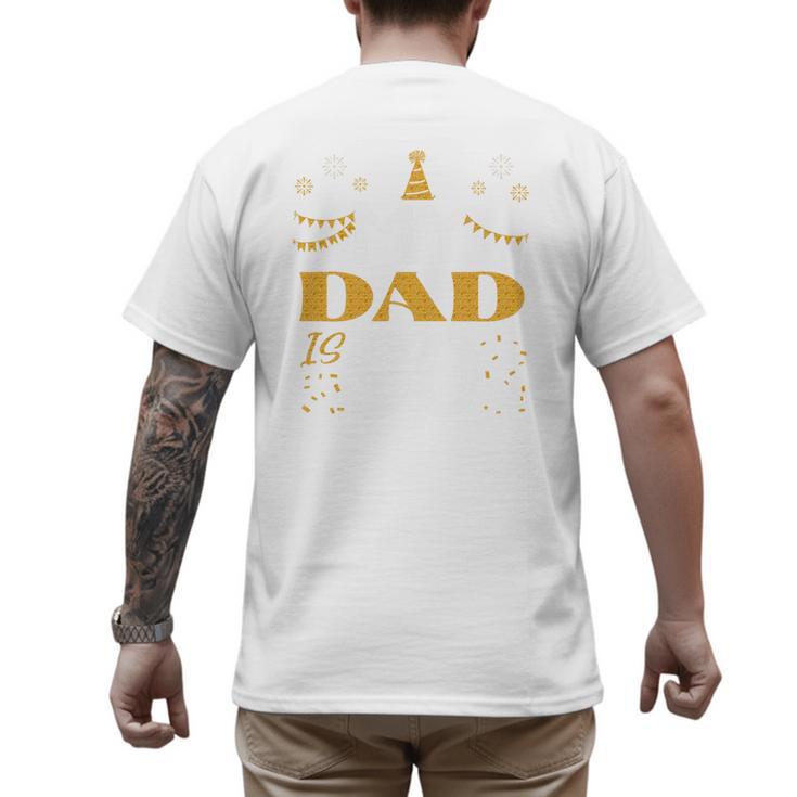 My Dad Is 90 90th Birthday 1935 90 Years Old Father Daddy Premium Tri-Blend Men's Back Print T-Shirt