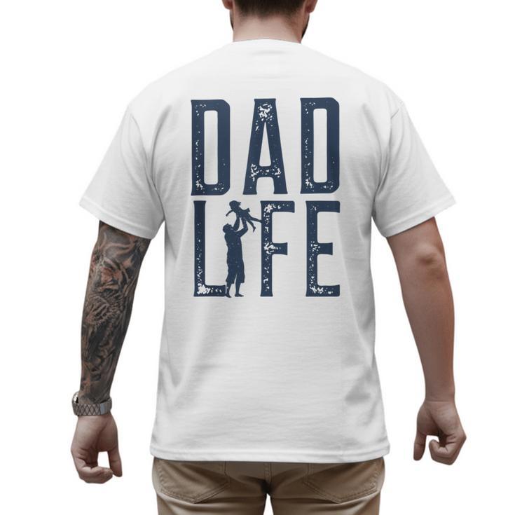 Dad Life Girl Dad Men's Back Print T-Shirt