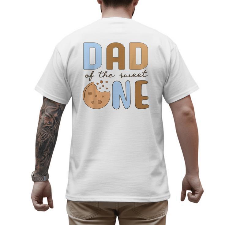 Dad Of The Sweet One Cookies And Milk 1st Birthday Party Men's Back Print T-Shirt