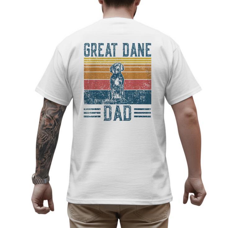 Dog Dad Vintage Great Dane Dad Men Women Kids Men's Back Print T-Shirt