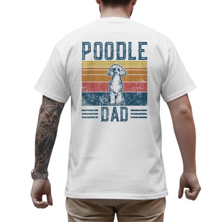 Dog Dad Vintage Poodle Dad Men's Back Print T-Shirt Dog Dad Vintage Poodle Dad Men's Back Print T-Shirt
