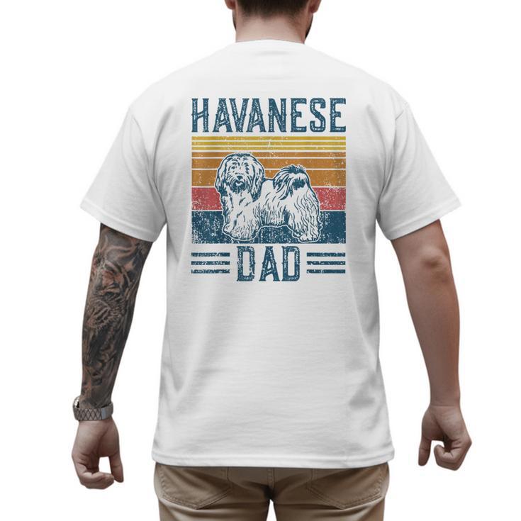 Dog Havanese Dad Vintage Havanese Dad Men's Back Print T-Shirt
