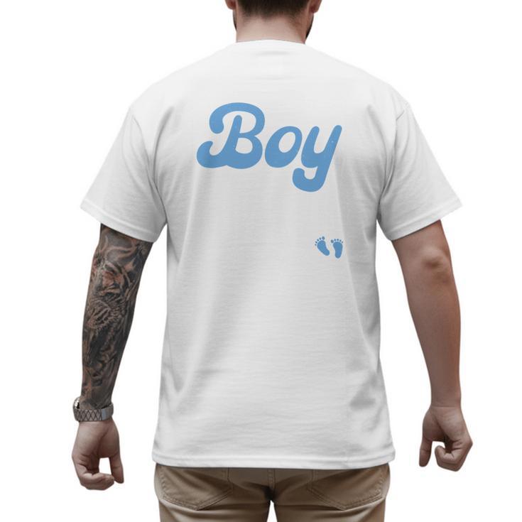 Expecting Dad Of Boy Est 2026 Father's Day Son-Dad To Be Men Men's Back Print T-Shirt