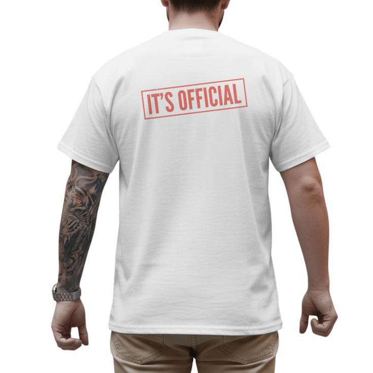 It's Official I'm The Favorite Daughter From Dad Mom Men's Back Print T-Shirt