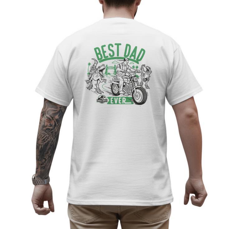 Jurassic World Best Dad Ever Men's Back Print T-Shirt