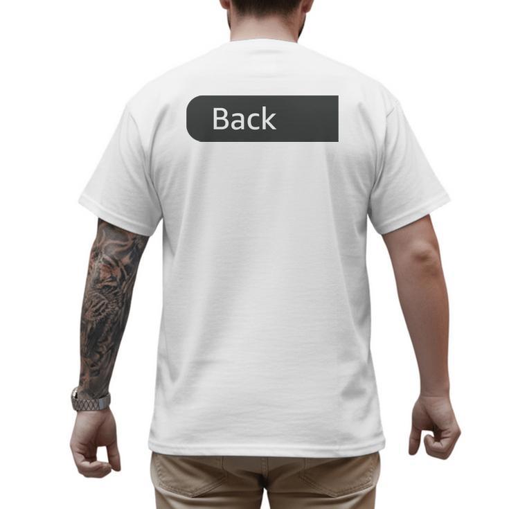 Just A Regular Dad Trying Not To Raise Liberals On Back Men's Back Print T-Shirt