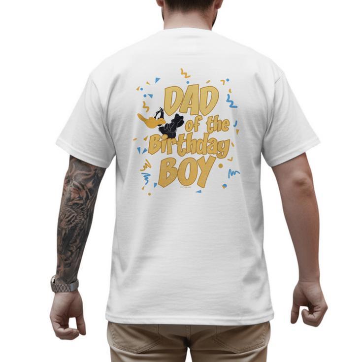 Looney Tunes Birthday Daffy Duck Dad Of The Birthday Boy Men's Back Print T-Shirt