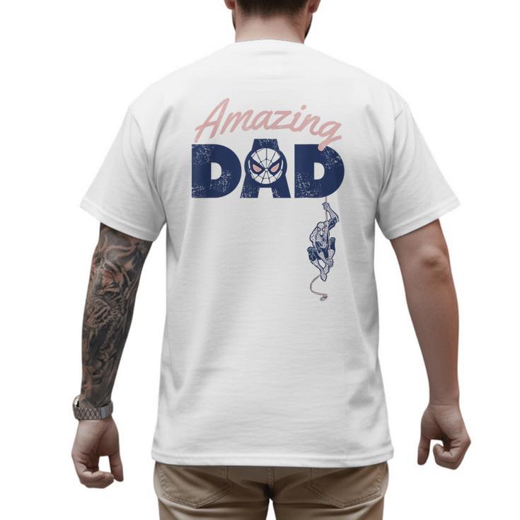 Marvel Spider-Man Father's Day Amazing Dad Retro Men's Back Print T-Shirt
