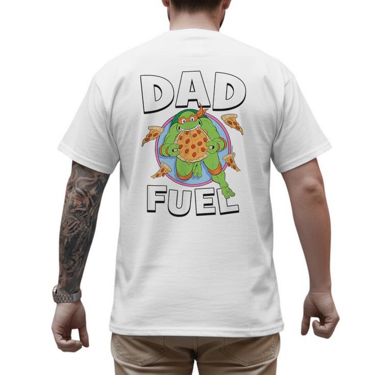 TMNT Michelangelo Dad Fuel Men's Back Print T-Shirt