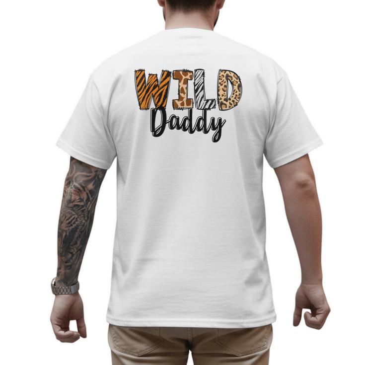 Wild Daddy Zoo Born Two Be Wild B-Day Safari Jungle Animal Men's Back Print T-Shirt