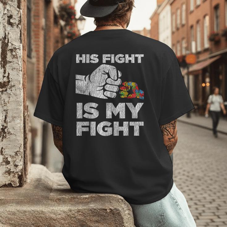 Autism Awareness Mom Dad Parents Autistic Kids Awareness Small Men's Back Print T-Shirt Autism Awareness Mom Dad Parents Autistic Kids Awareness Small Men's Back Print T-Shirt