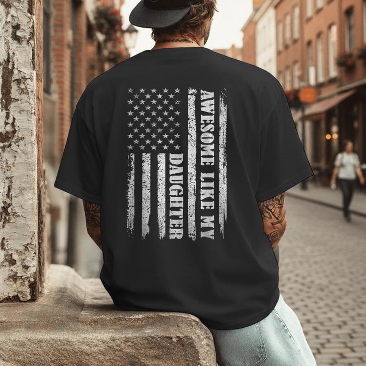 Awesome Like My Daughter Men For Dad Fathers Day Men's Back Print T-Shirt