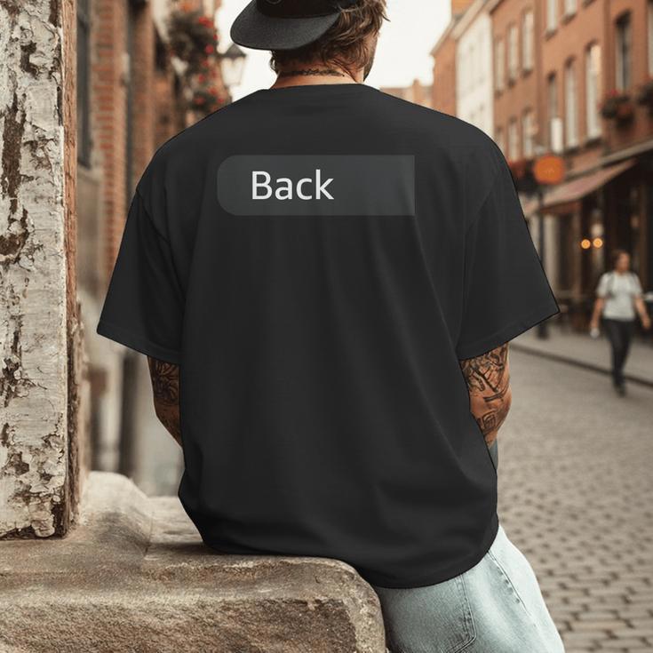 Back Print Bible Verse Men Dad Christian Lion Cross Men's Back Print T-Shirt
