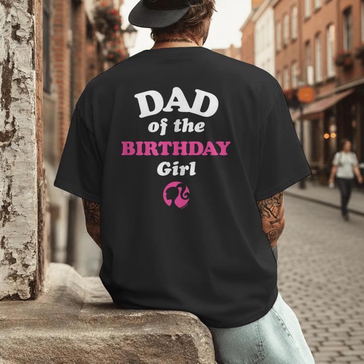 Barbie Dad Of The Birthday Girl Small Men's Back Print T-Shirt