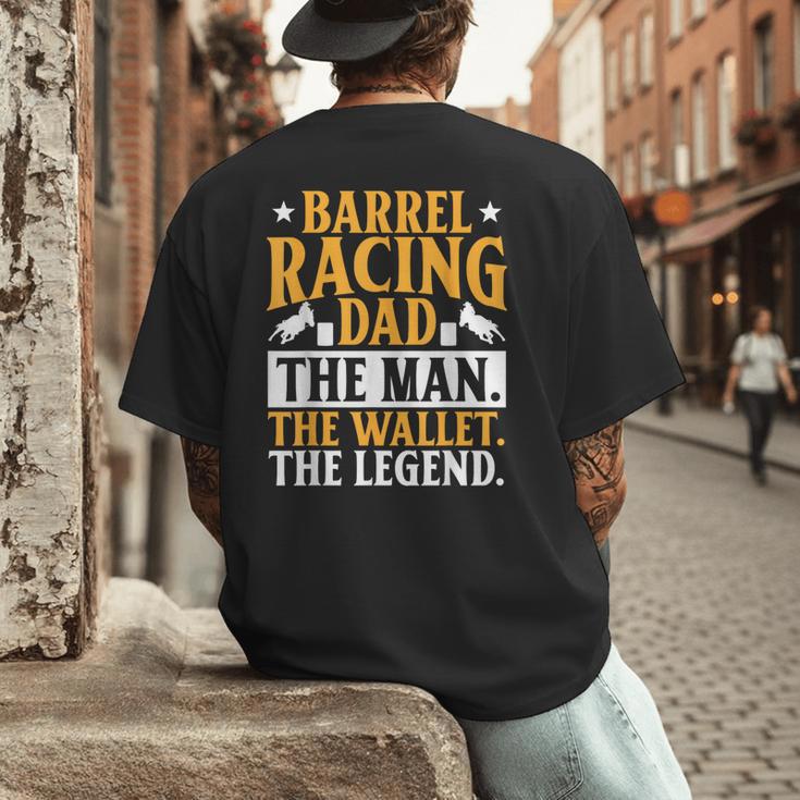 Barrel Racing Dad Horse Barrel Racer Men's Back Print T-Shirt Barrel Racing Dad Horse Barrel Racer Men's Back Print T-Shirt