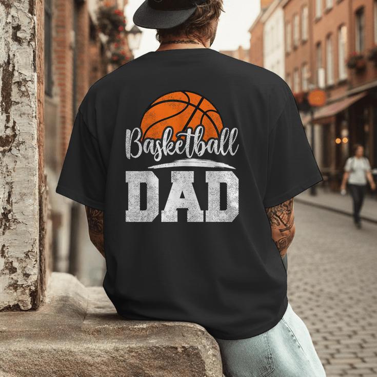 Basketball Dad Basketball Player Game Day Father's Day Men's Back Print T-Shirt