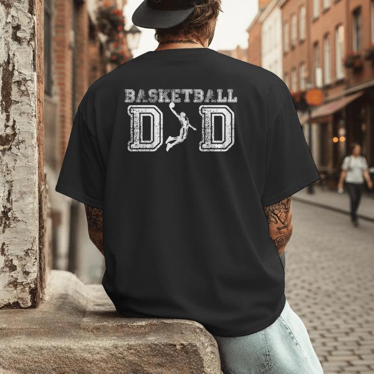 Basketball Dad TShirt Fathers Day For Daddy Papa Father Men's Back Print T-Shirt