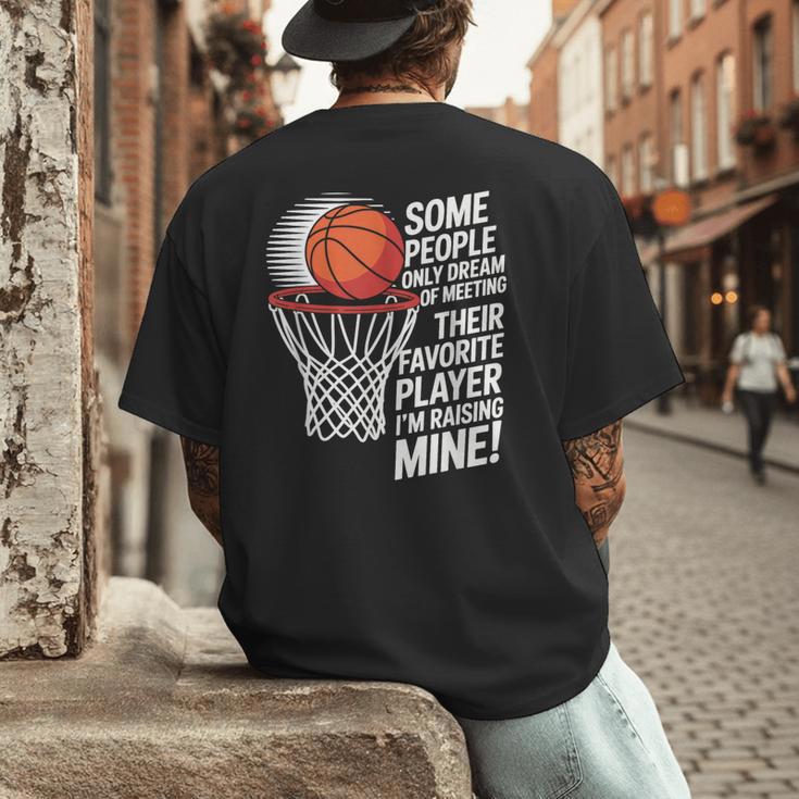 Basketball Mom Or Dad Basketball Parent Men's Back Print T-Shirt