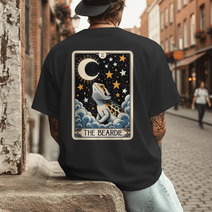 Bearded Dragon Tarot Card Beardie Mom Beardie Dad Men Women Men's Back Print T-Shirt