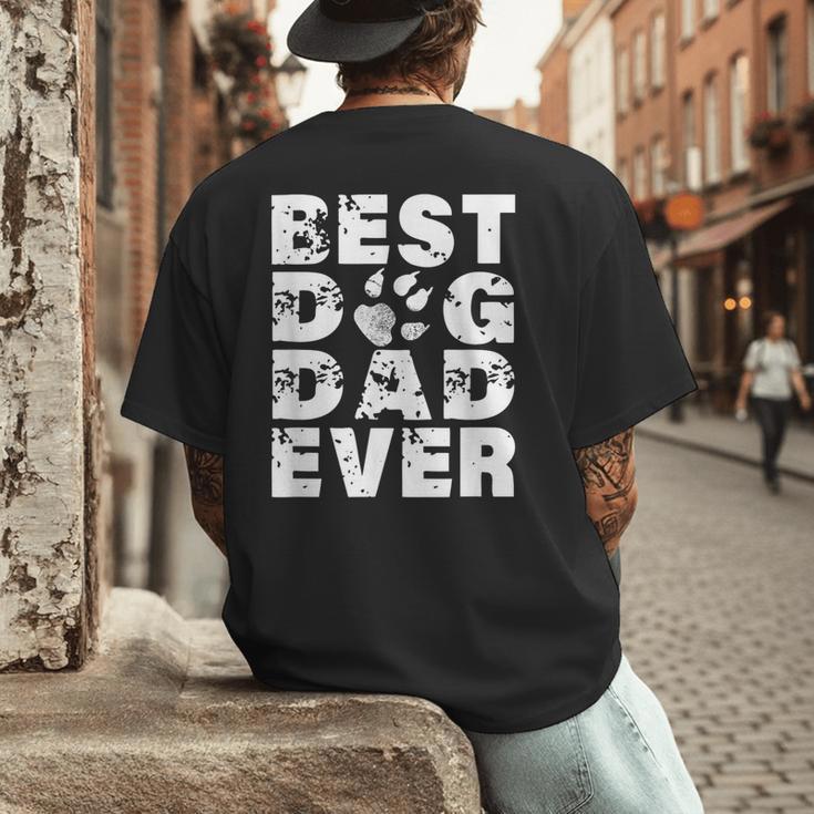 Best Dog Dad Ever Shirt Dog Father Men Women Girls Kids Men's Back Print T-Shirt