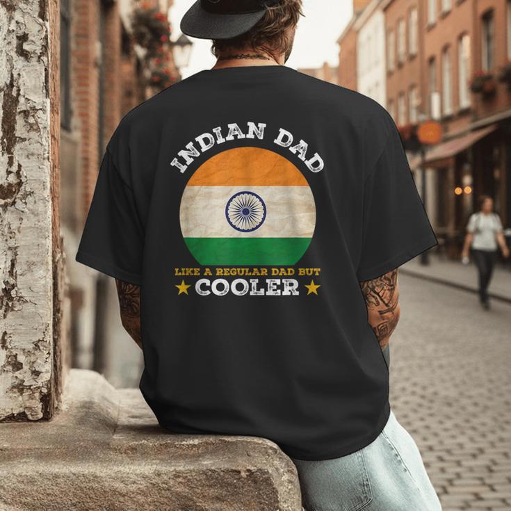 Best Indian Dad Ever Father's Day India Flag Pride Men's Back Print T-Shirt Best Indian Dad Ever Father's Day India Flag Pride Men's Back Print T-Shirt