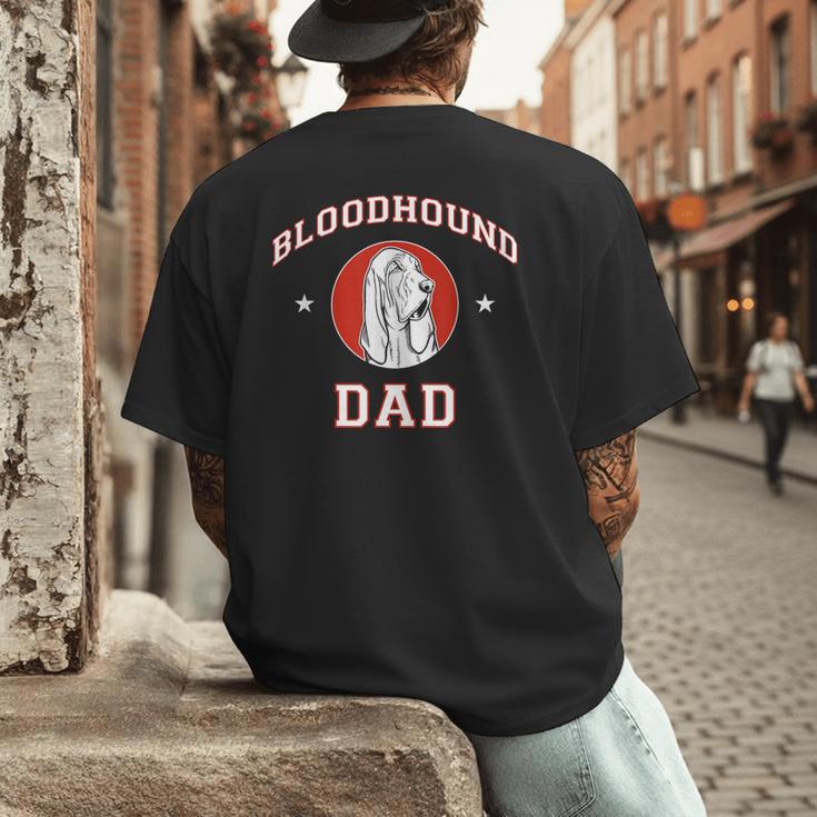 Bloodhound Dad Dog Father Men's Back Print T-Shirt Bloodhound Dad Dog Father Men's Back Print T-Shirt