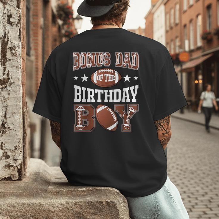 Bonus Dad Of The Birthday Boy Football Game Day Men's Back Print T-Shirt