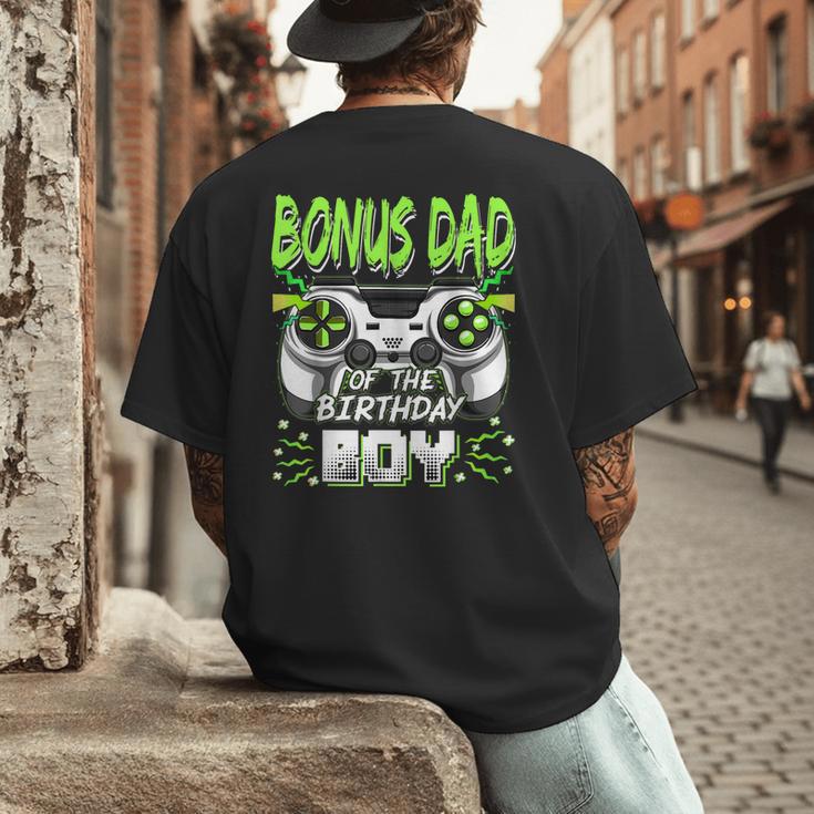 Bonus Dad Of The Birthday Boy Video Game Bday Party Men's Back Print T-Shirt