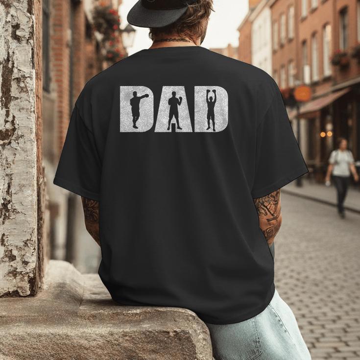 Boxer Dad Love Boxing For Training MMA Box Fighting Men's Back Print T-Shirt Boxer Dad Love Boxing For Training MMA Box Fighting Men's Back Print T-Shirt