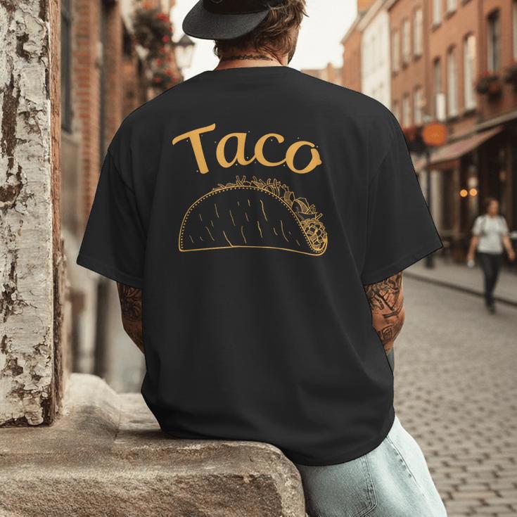 Burrito Taco Taquito Dad Mom Child Baby Matching Family Men's Back Print T-Shirt