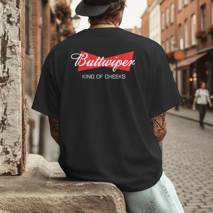 Buttwiper New Dad Beer Inspired Diaper Shower Men's Back Print T-Shirt